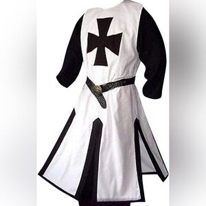 Ruler Cosplay Medieval cross robe Halloween Templar costume cosplay festival